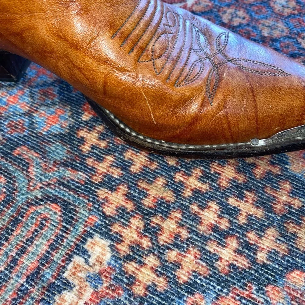 Dan Post Tony Lama Brown Heeled Boots - Picture 9 of 12